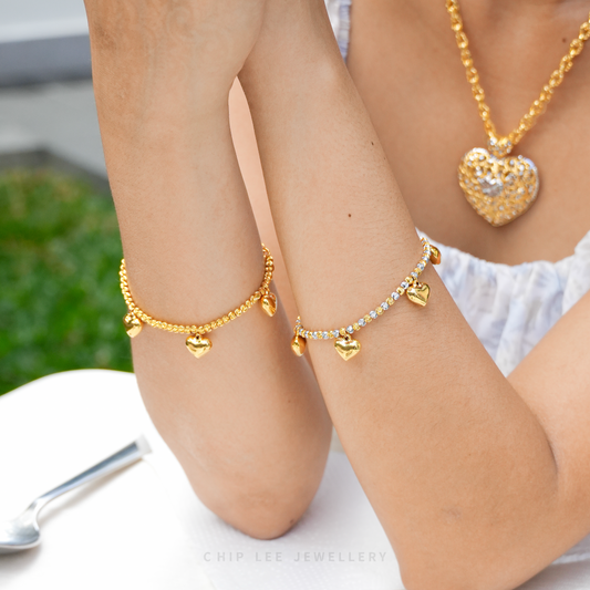 Heart Charms Bracelet