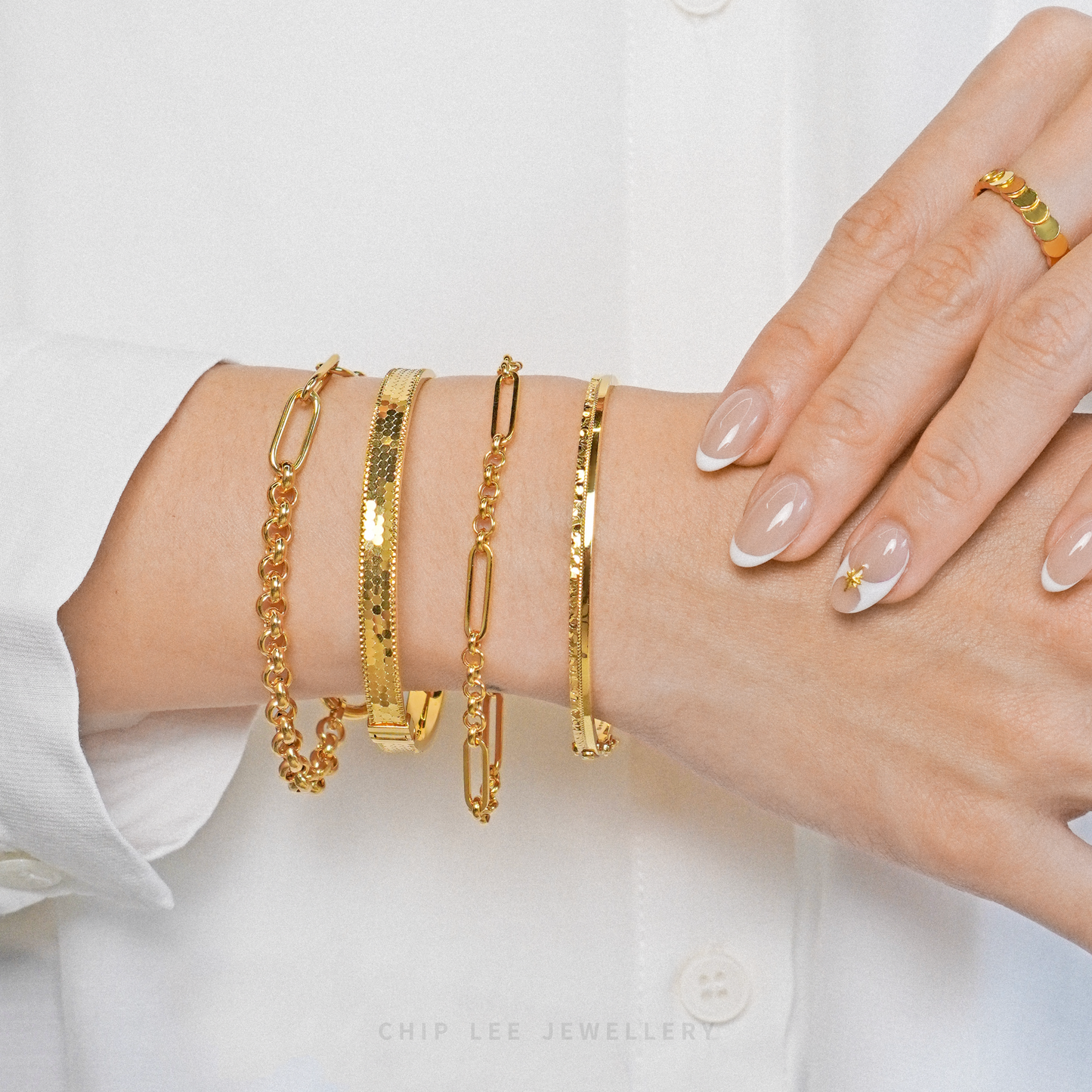 Mixed Paperclip Link Bracelet