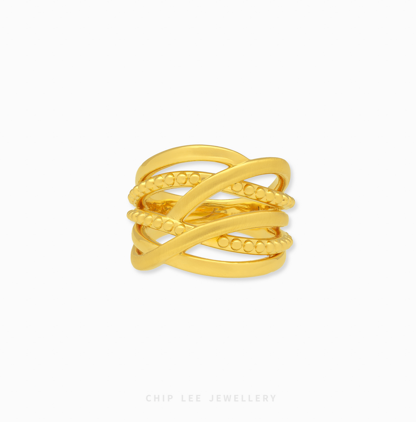 999 | 24K Chunky Intertwined Ring