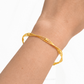 999 Pure Gold Sphere Twisted Rope Bracelet