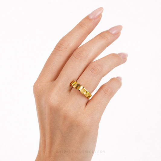 Textured Challa Ring