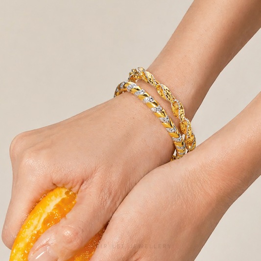Duo Tone Serpentine Bracelet