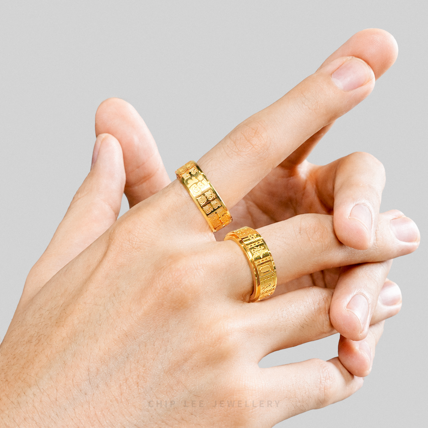 Rotatable 13 Wonders Mahjong Ring