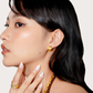 Ribbed Hoop Earrings