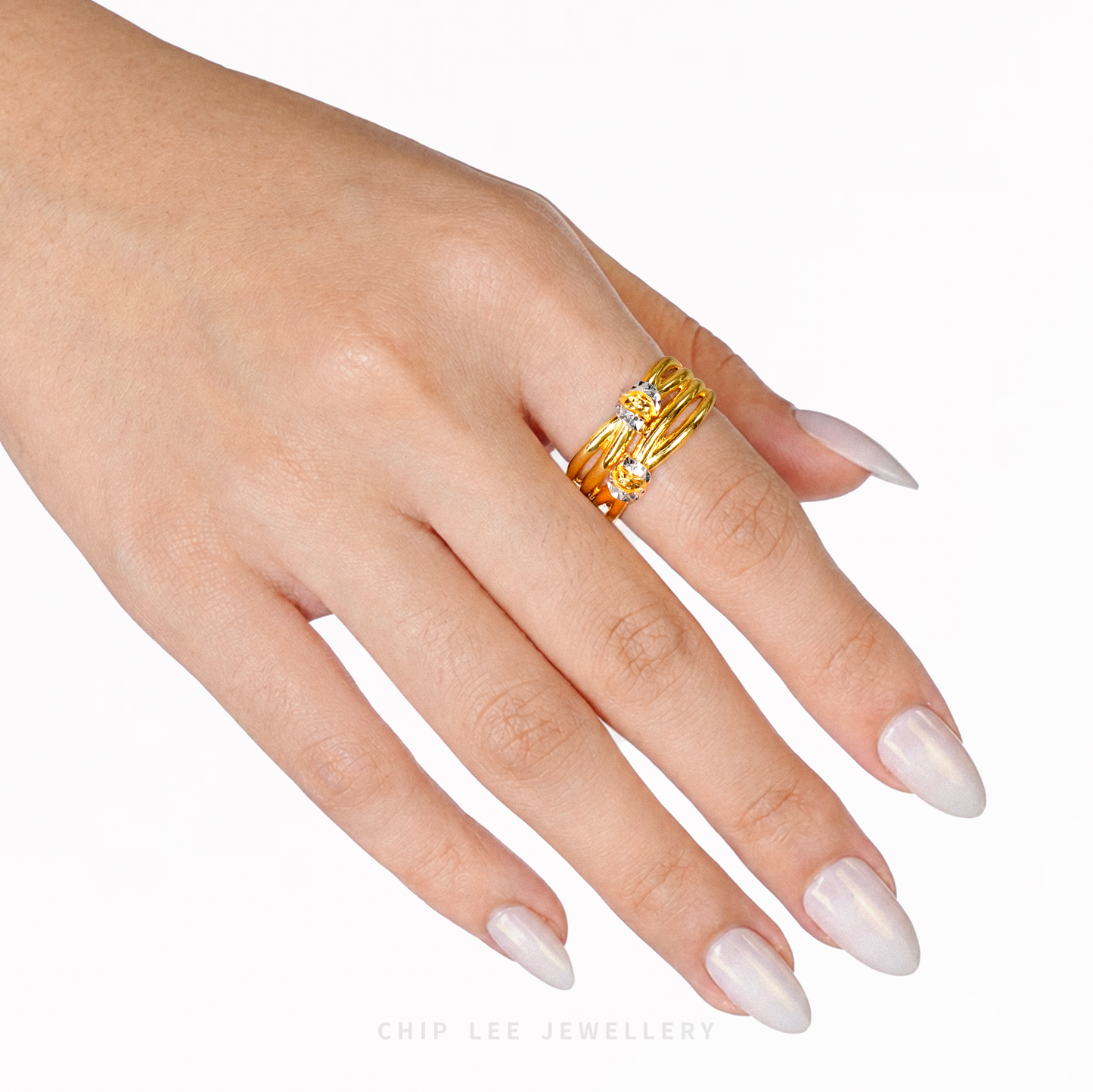 Duo Tone Eternal Intertwined Ring