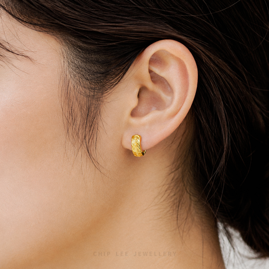 Ripple Hoop Earrings