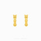 A pair of gold hoop earrings with a decorative top and bottom bead detailing, shown on a plain white background with the brand name 'CHIP LEE JEWELLERY' at the bottom.