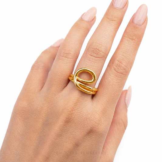 Sculptural Loop Ring