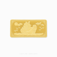Gold bar with ship design on a white background, featuring the brand 'Chip Lee Jewellery'.