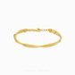 999 gold sphere twisted rope bracelet with bead accents