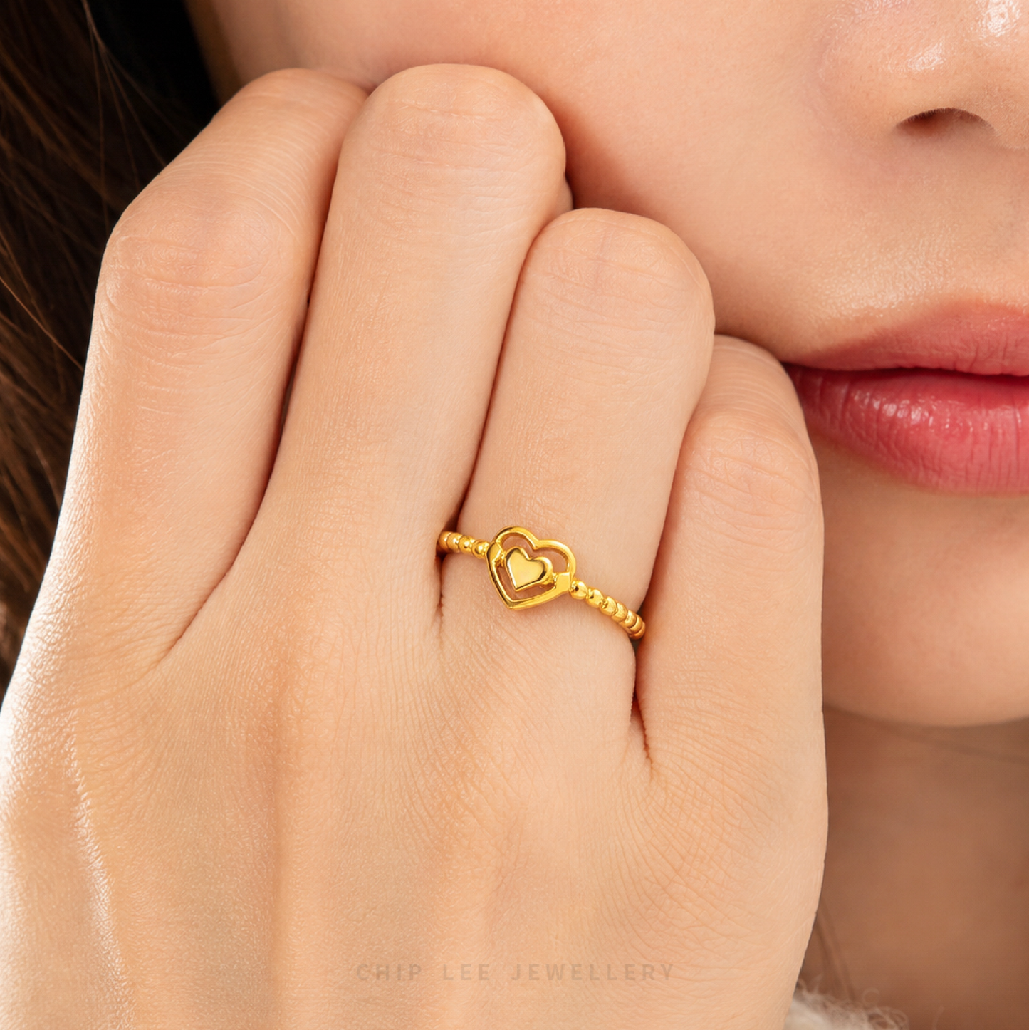 Sweetheart Beaded Ring