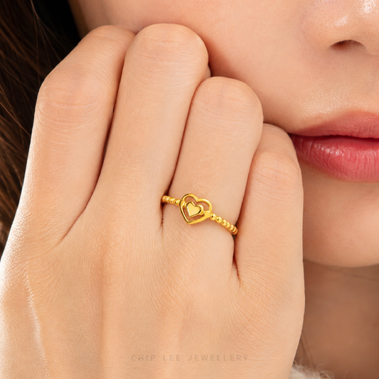 Sweetheart Beaded Ring
