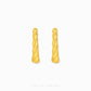 999 Gold Classic Twist Hoop Earring