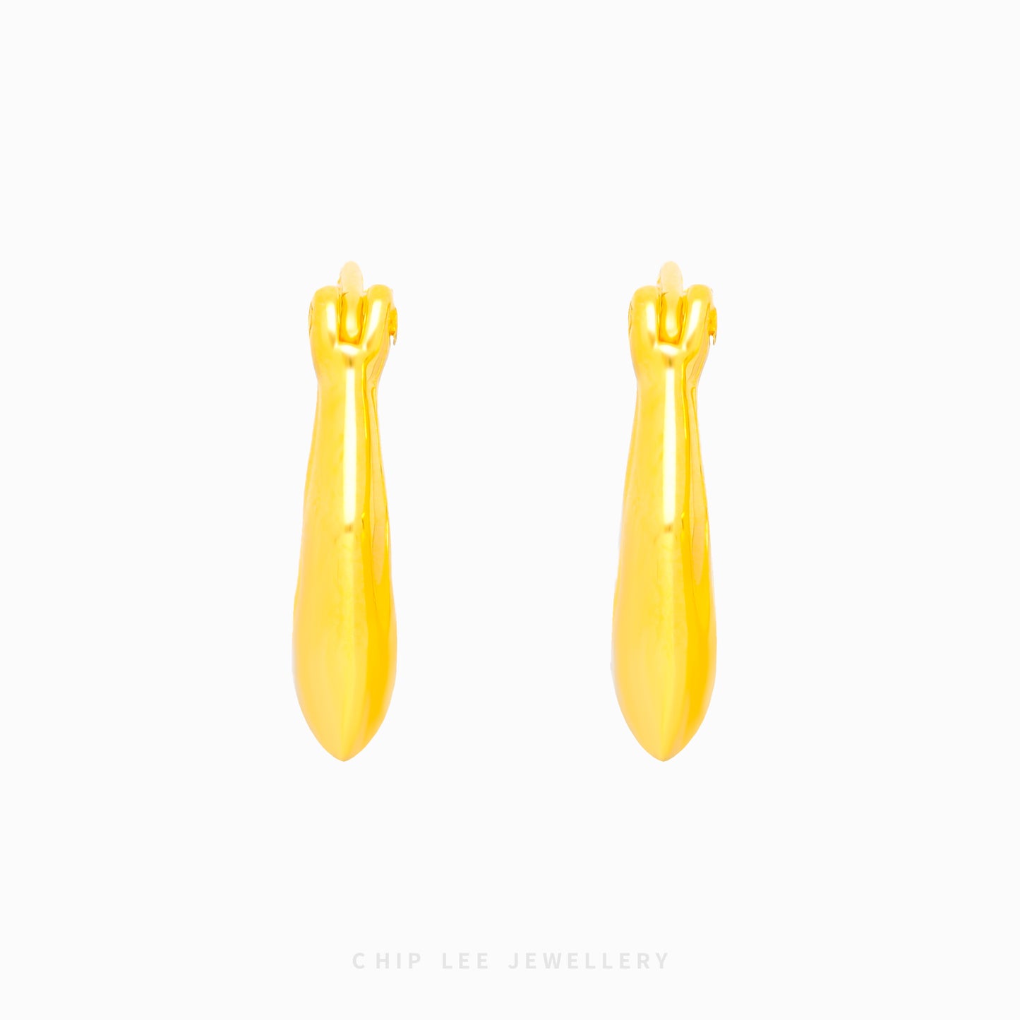 999 Angular Hoop Earrings - Chip Lee Jewellery