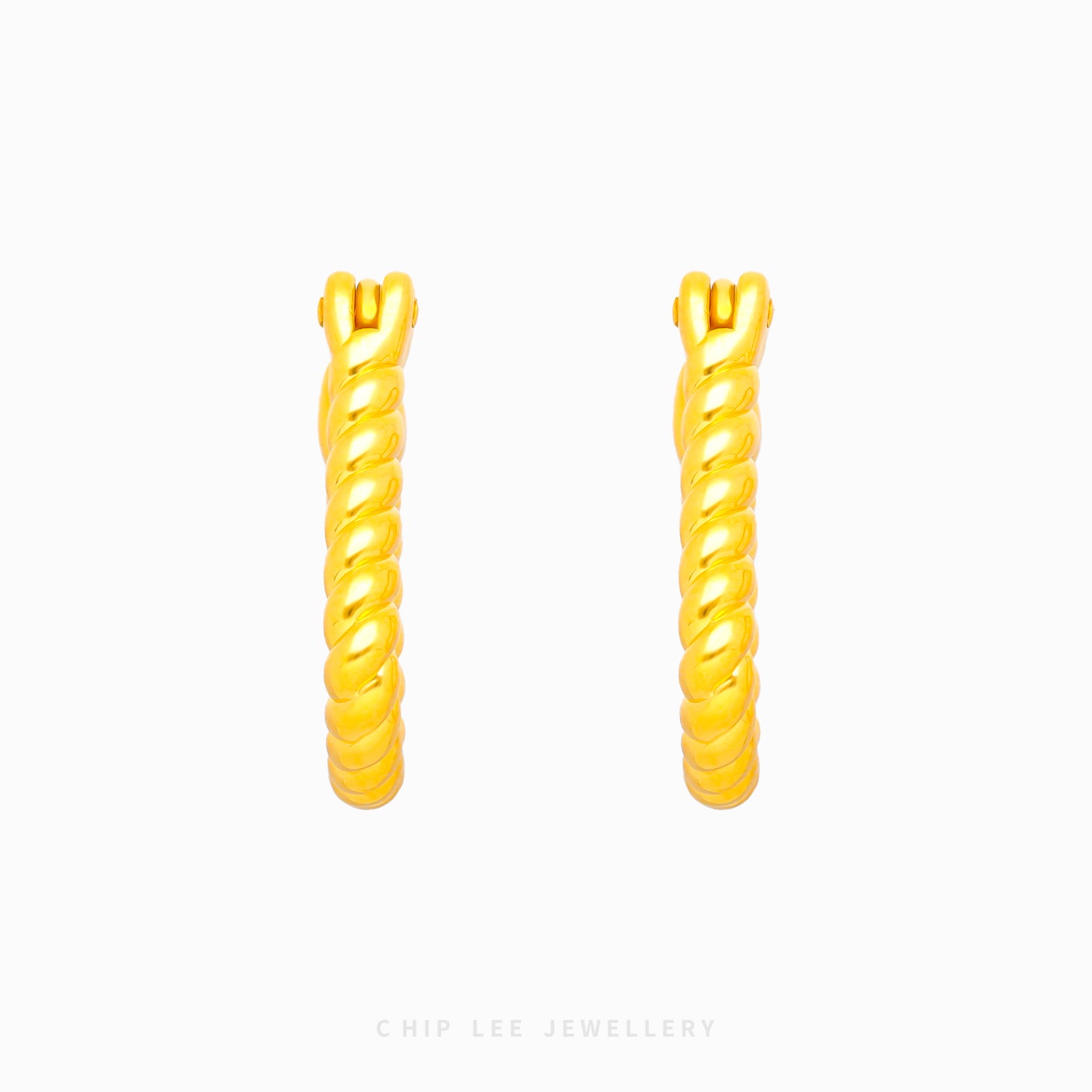 999 Twist Hoop Earring - Chip Lee Jewellery