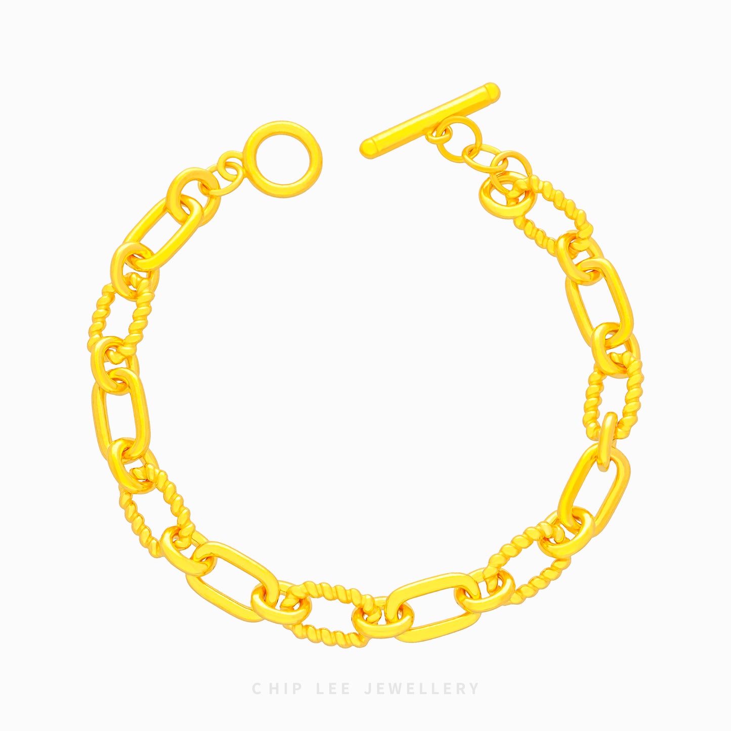 999 Pure Gold Link Chain Bracelet