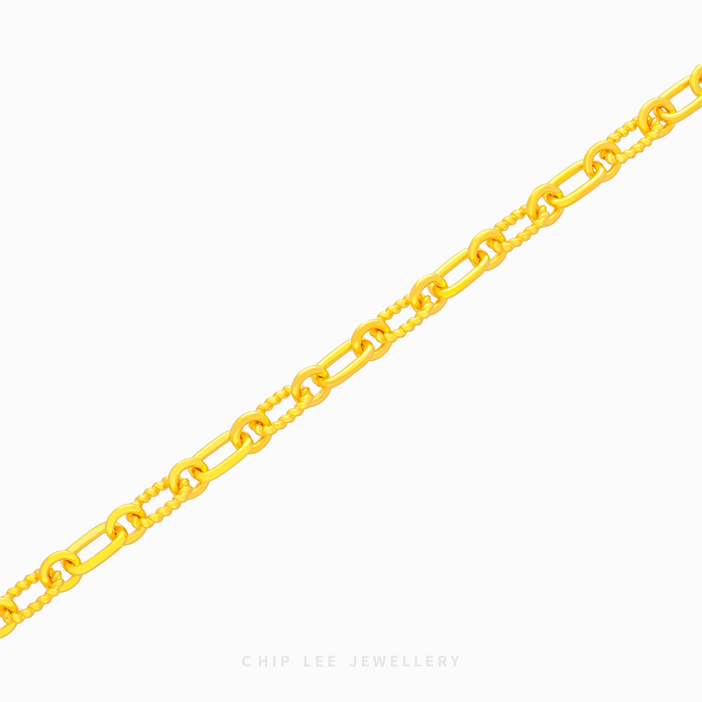 999 Pure Gold Link Chain Bracelet