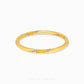 999 Pure Gold Blue Serenity Flora (青花) Circle Bangle | Gu Fa Jin (古法金) Collection