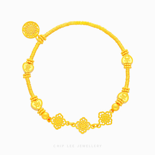 999 Pure Gold Traditional Bracelet | Gu Fa Jin (古法金) Collection