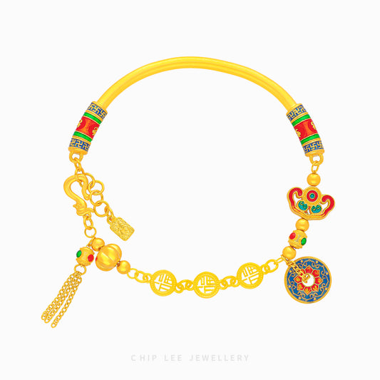 999 Pure Gold Fortune Bracelet | Gu Fa Jin (古法金) Collection