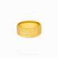Traditional Luck “Fu” Ring in 916 gold bearing “Fu” character for good fortune, available in multiple sizes at Chip Lee Jewellery SG 