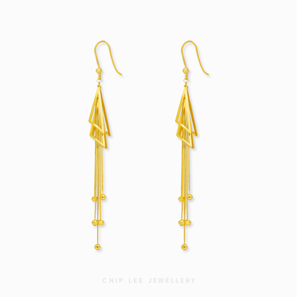 Trinity Tassel Earrings