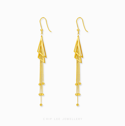 Trinity Tassel Earrings
