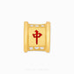 Trio Mahjong Charm with three classic Mahjong tiles crafted in solid gold, ideal for cultural and stylish jewellery accessories or gifts.
