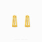 916 gold double hoop earrings with studded design