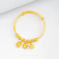Triple Prosperity Baby Bangle in 916 gold by Chip Lee Jewellery, an elegant keepsake symbolizing luck, heritage and graceful charm for your child.