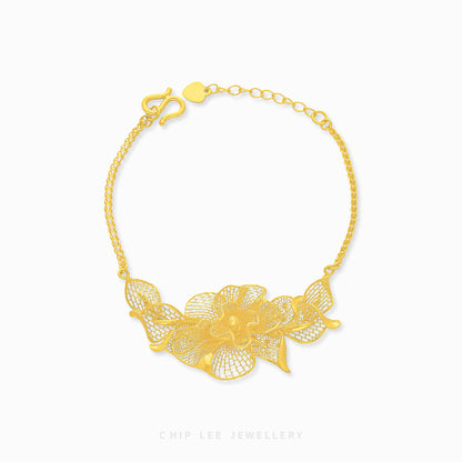 999 | 24K Gold Flora Bracelet
