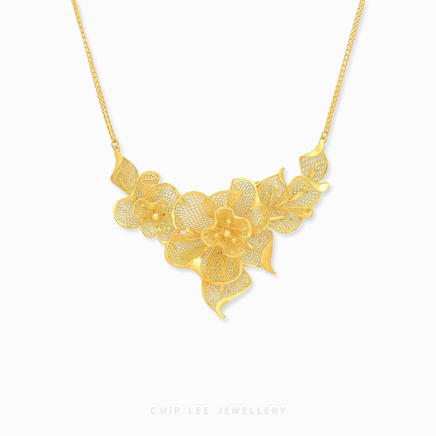 999 | 24K Gold Flora Necklace