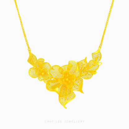 999 | 24K Gold Flora Necklace