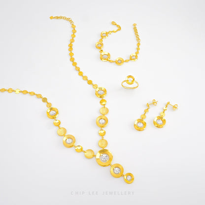 Duo Tone Oracle Statement Necklace