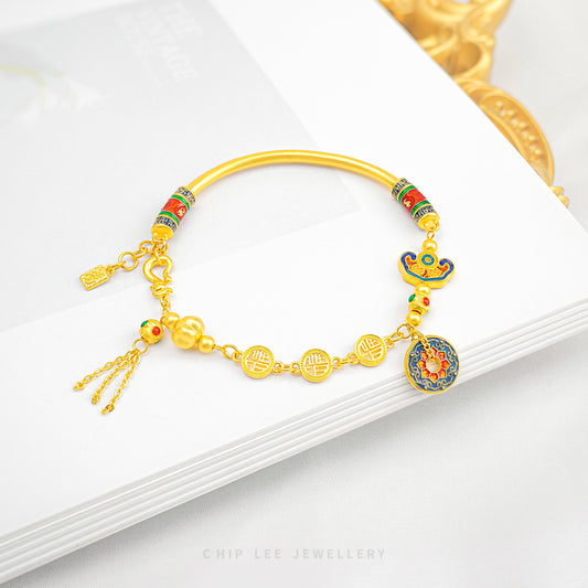 999 Pure Gold Fortune Bracelet | Gu Fa Jin (古法金) Collection