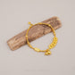 999 Gold Happiness and Prosperity Gu Fa Jin Bracelet with gourd charm and ancient coins symbolising wealth and abundance.