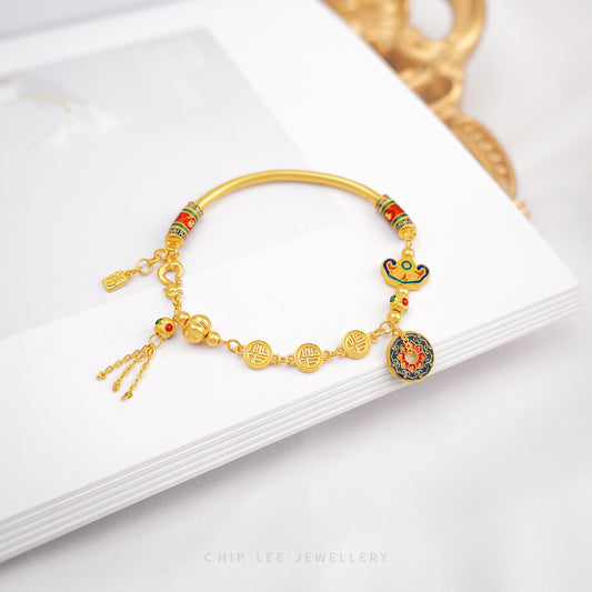999 Pure Gold Fortune Bracelet | Gu Fa Jin (古法金) Collection