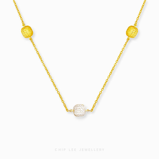 Duo Tone Square Necklace - Chip Lee Jewellery