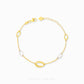 Duo Tone Hollow Oval Bracelet - Chip Lee Jewellery