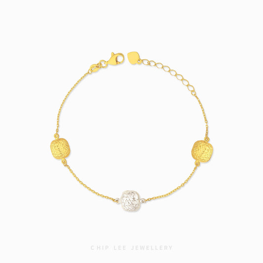 Duo Tone Square Bracelet - Chip Lee Jewellery