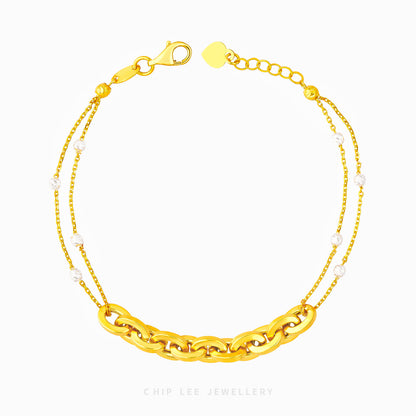 Duo Tone Mixed Chain Bracelet - Chip Lee Jewellery
