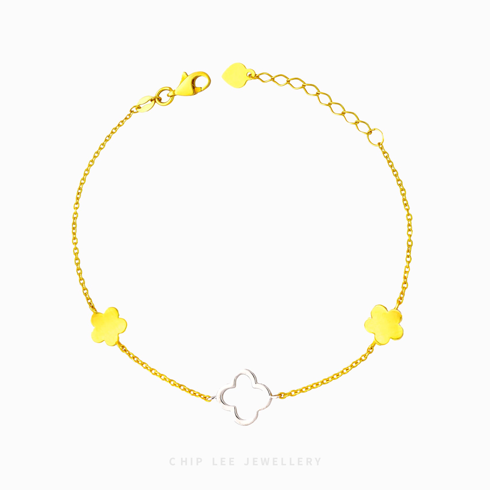 Duo Tone Clover Bracelet - Chip Lee Jewellery