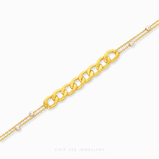 Duo Tone Mixed Chain Bracelet - Chip Lee Jewellery