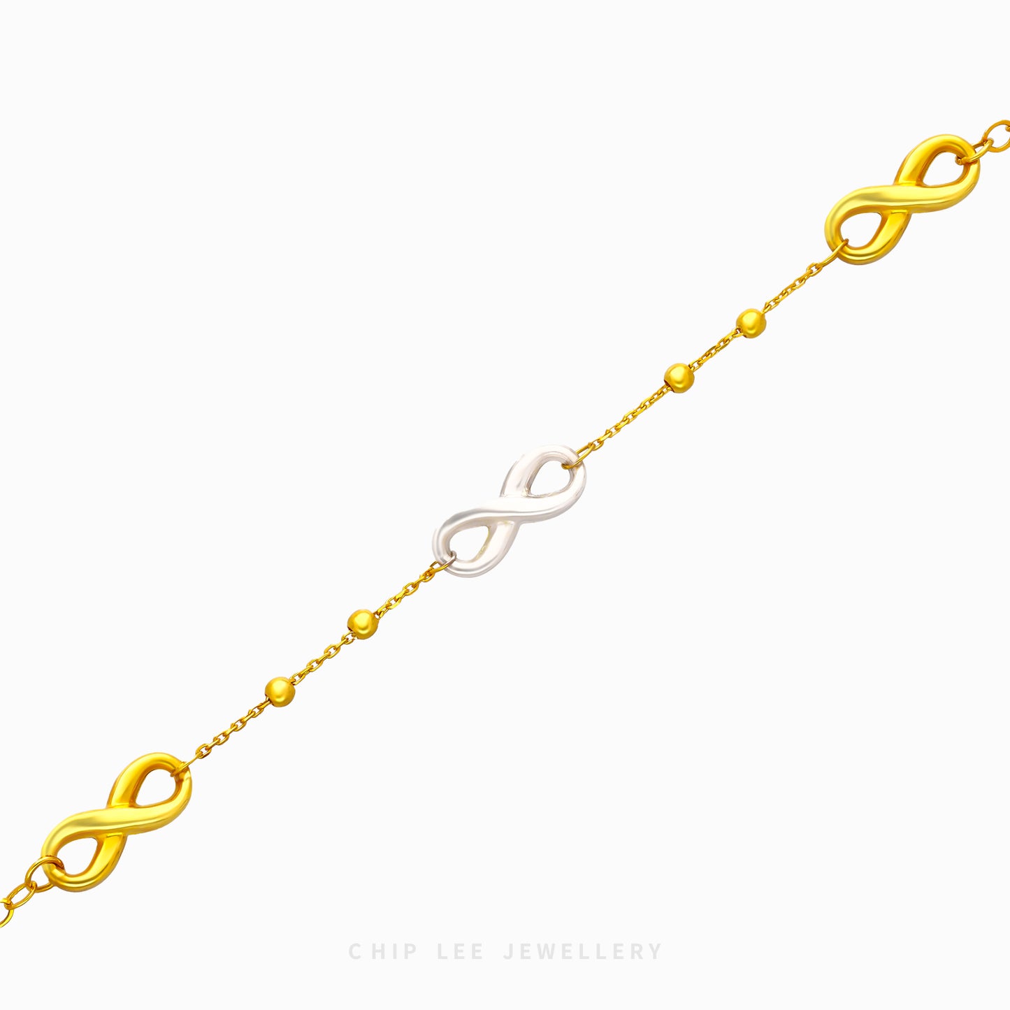 Duo Tone Infinity Mixed Chain Bracelet - Chip Lee Jewellery