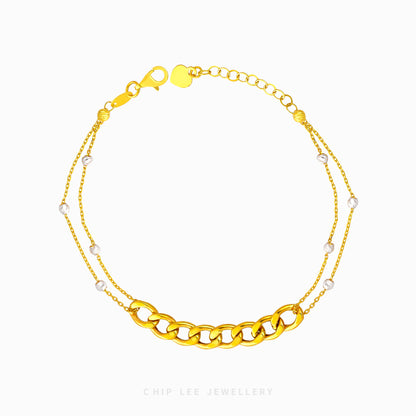 Duo Tone Mixed Chain Bracelet - Chip Lee Jewellery