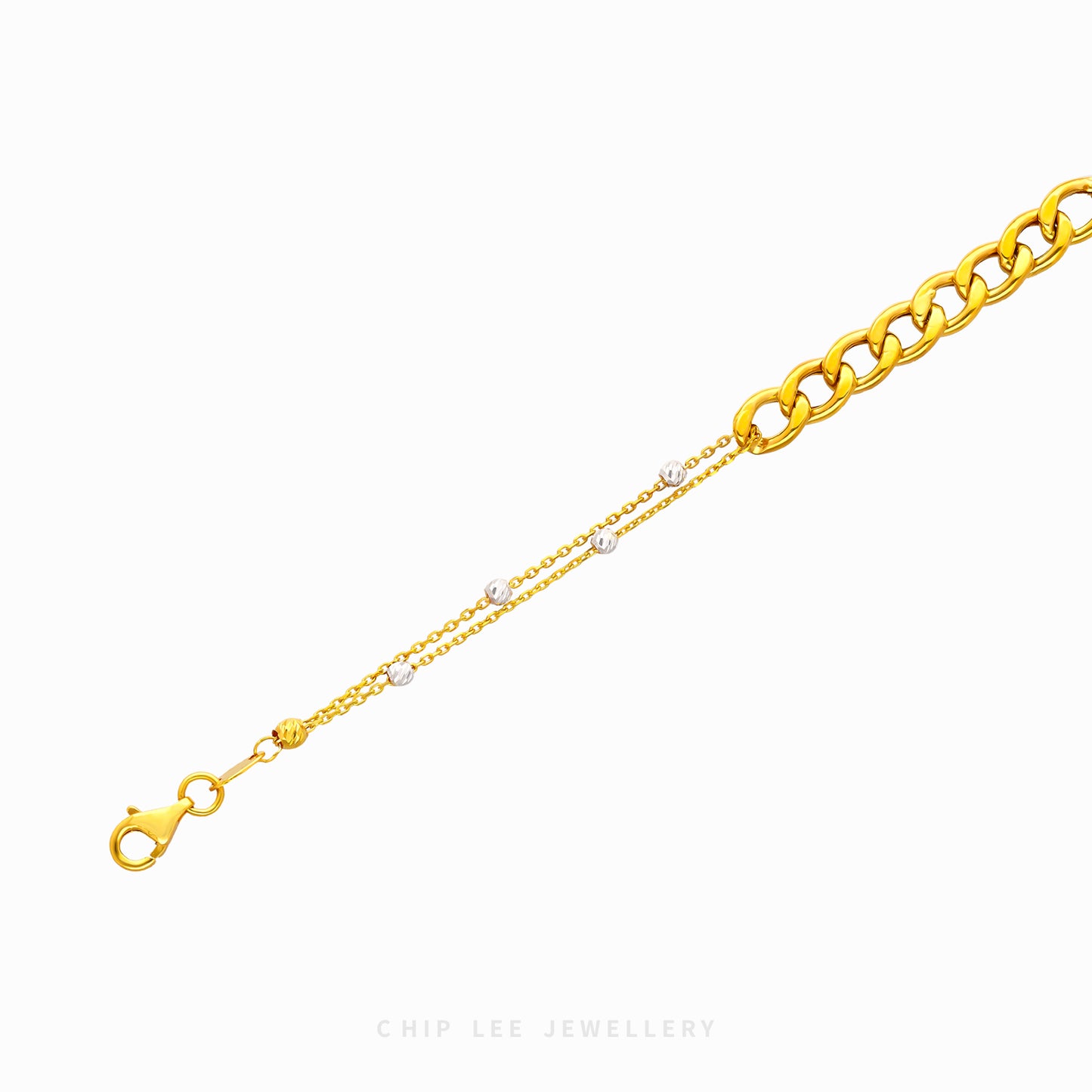 Duo Tone Mixed Chain Bracelet - Chip Lee Jewellery